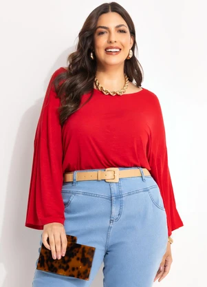 Marguerite - Blusa Vermelho em Malha Flamê - MARGUERITE