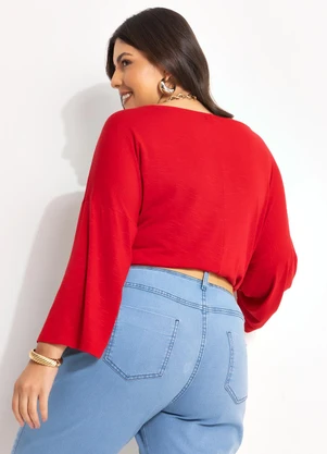 Marguerite - Blusa Vermelho em Malha Flamê - MARGUERITE