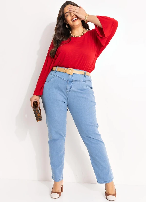 Marguerite - Blusa Vermelho em Malha Flamê 3