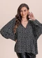 Angel - Blusa Viscose Estampada Preto - variação: Preto