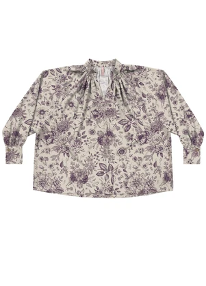 Angel - Blusa Viscose Estampada Vermelho - ANGEL