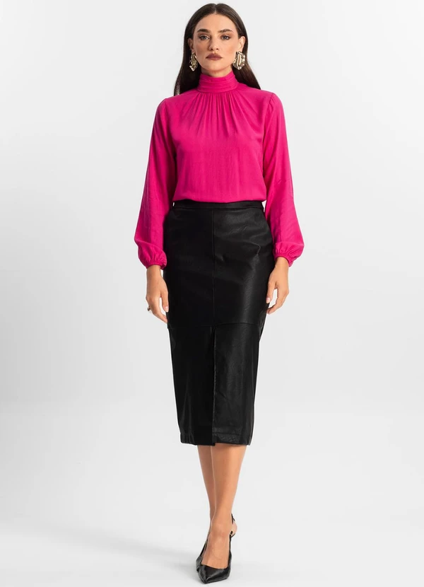 Endless - Blusa Viscose Manga Longa Rosa 3