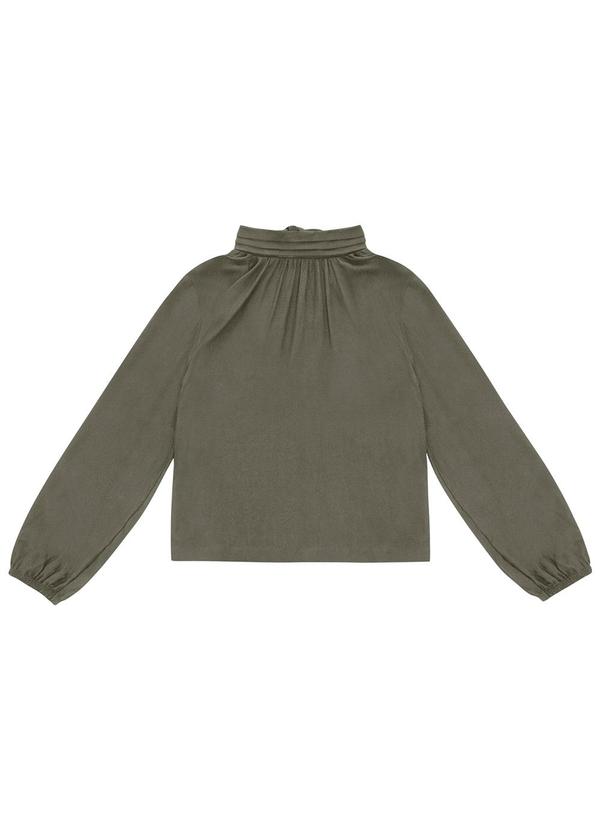 Endless - Blusa Viscose Manga Longa Verde
