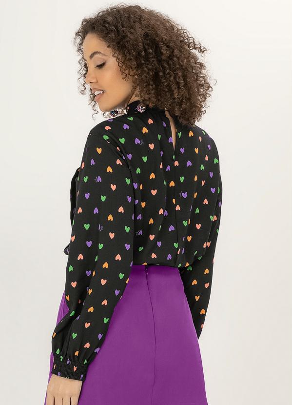 Angel - Blusa Viscose Manga Longa Estampado 2