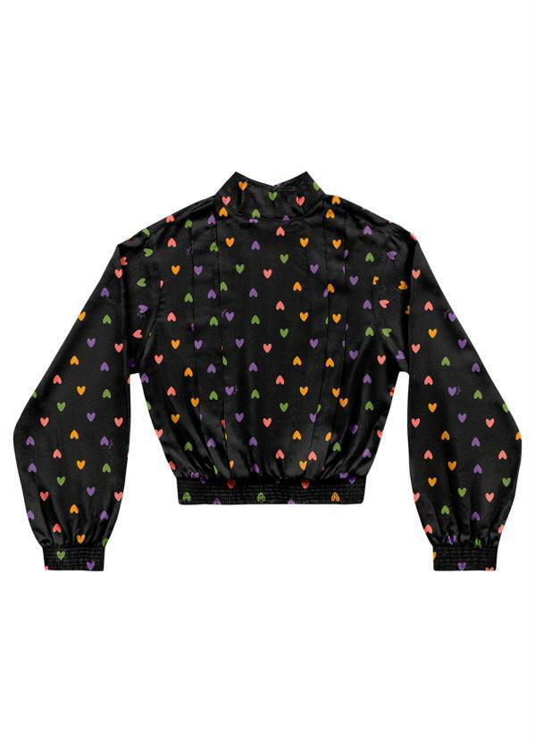 Angel - Blusa Viscose Manga Longa Estampado 5