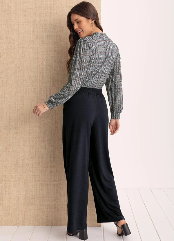 Moda Pop - Blusa Xadrez Color com Gota no Decote 4