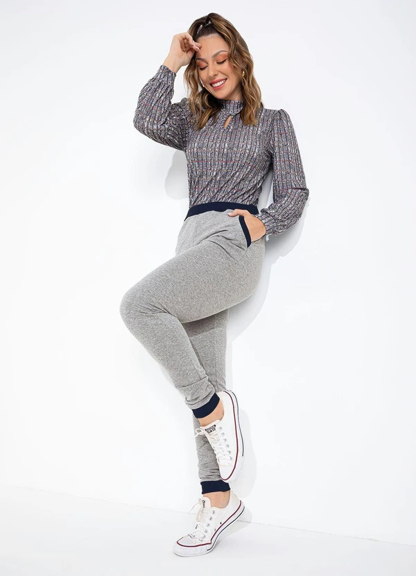 Moda Pop - Blusa Xadrez Color com Gota no Decote 7