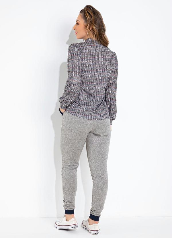 Moda Pop - Blusa Xadrez Color com Gota no Decote 8