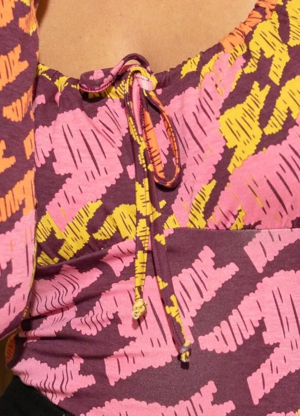 Quintess - Blusa Xadrez Color com Recorte no Busto 5