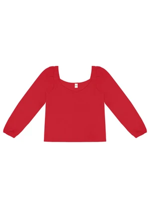 Blusa Feminina Manga 7/8 Rovitex (Vermelho) - ROVITEX