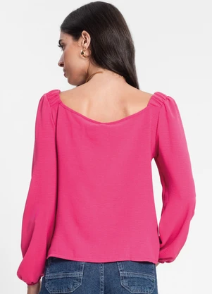 Rovitex - Blusa Feminina Manga Princesa Rosa - ROVITEX