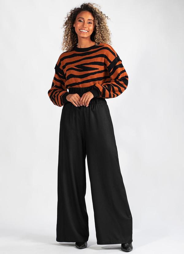 Hering - Blusão Animal Print Tricot Marrom 3