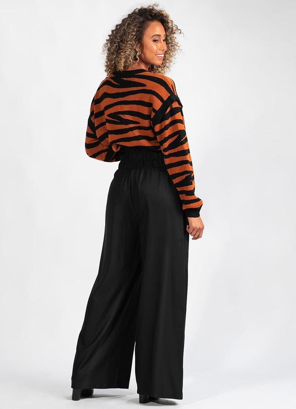 Hering - Blusão Animal Print Tricot Marrom 4