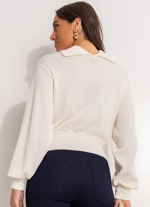 Forum - Blusão Canelado Off White 2