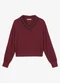 Endless - Blusão Decote V Molecotton Vermelho - variação: Vermelho
