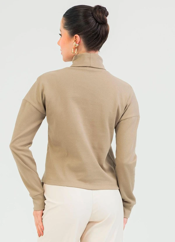 Cativa - Blusão em Algodão Marrom 2