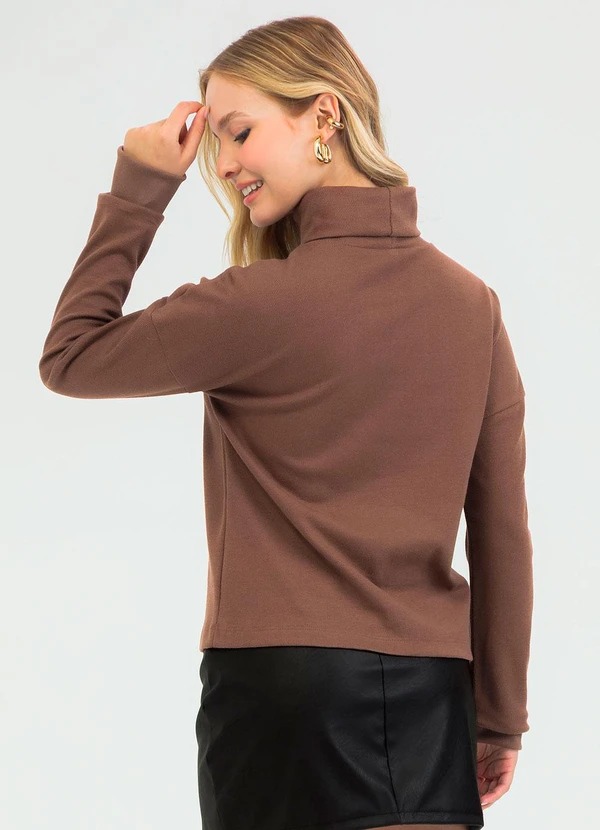 Cativa - Blusão em Algodão Marrom 2