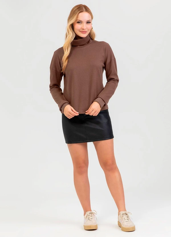 Cativa - Blusão em Algodão Marrom 3