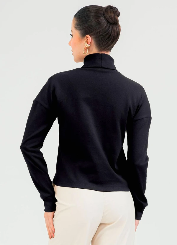 Cativa - Blusão em Algodão Preto 2