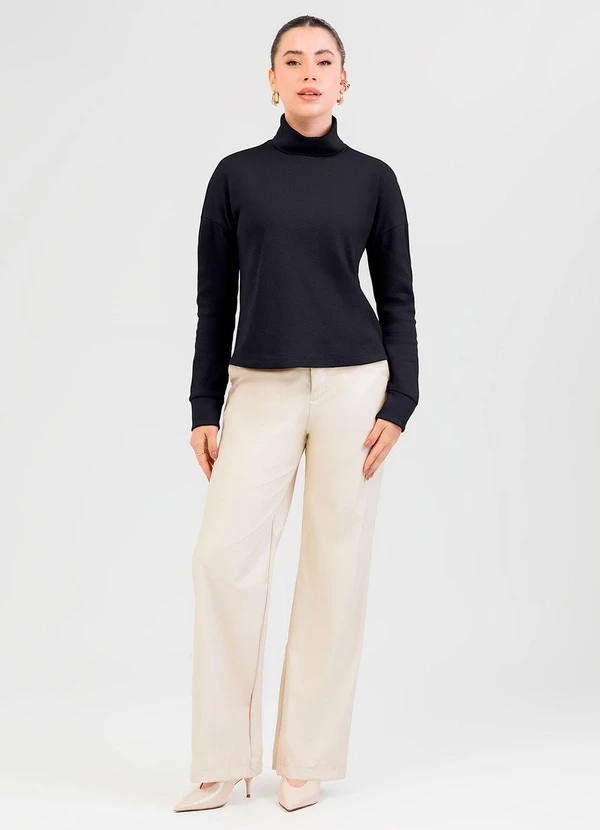 Cativa - Blusão em Algodão Preto 3