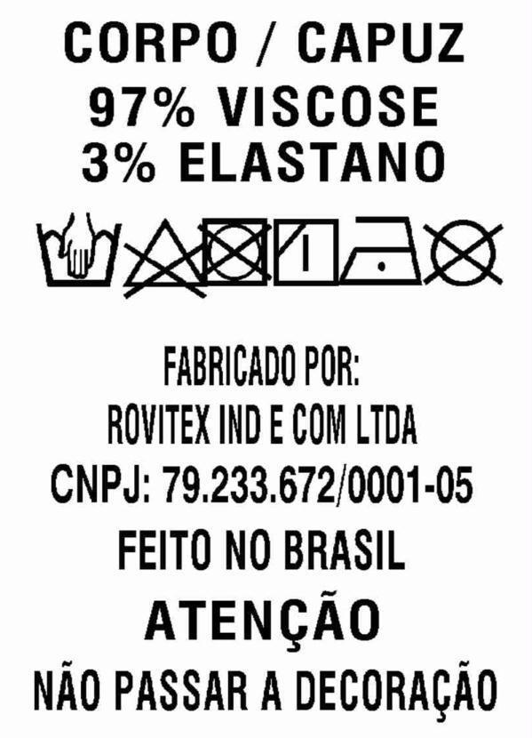 Rovitex - Blusão Estampado Feminino Preto 4