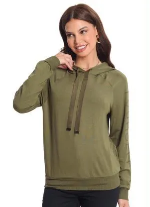 Rovitex - Blusão Estampado Feminino Verde - ROVITEX