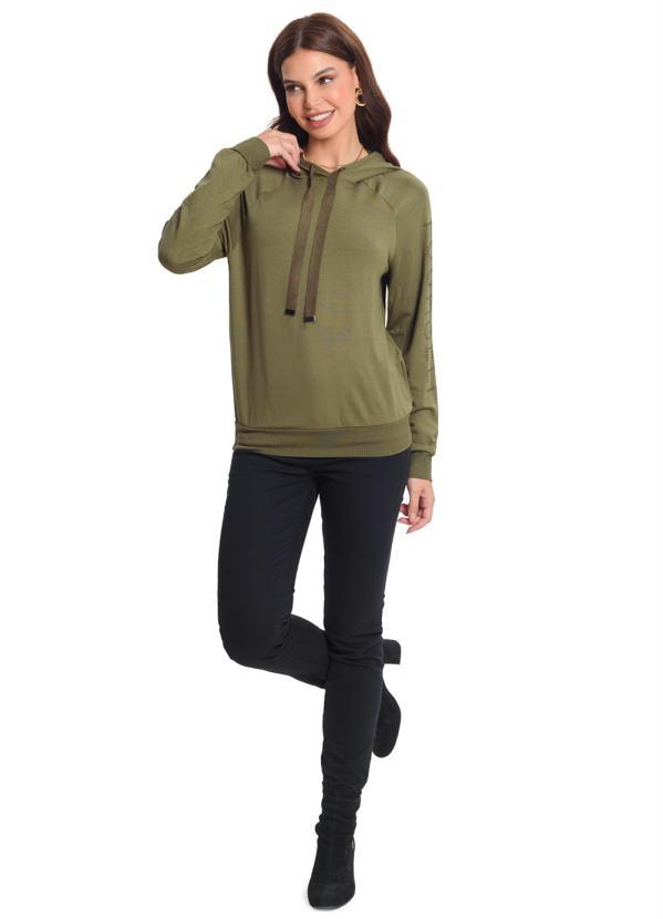 Rovitex - Blusão Estampado Feminino Verde 3