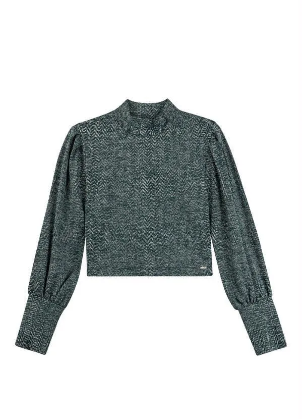 Marialícia - Blusão Feminino Adulto Cinza 4