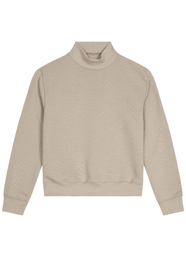 Malwee - Blusão Feminino em Matelassê Bege