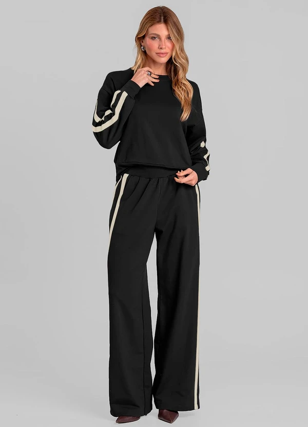 Dianna - Blusão Feminino em Molecotton Peluciado Preto 3