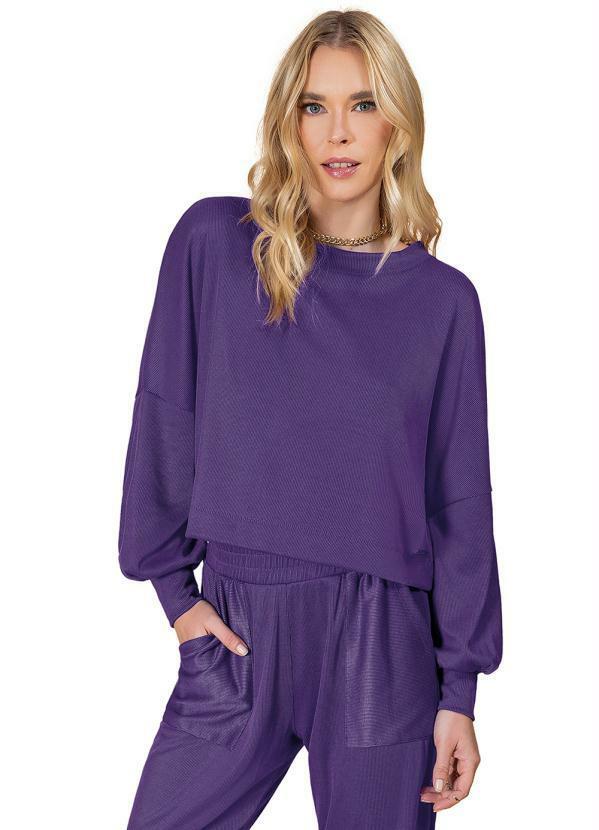 Rovitex - Blusão Feminino Ribana Roxo