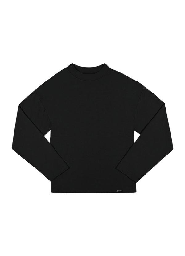 Rezzato - Blusão Gola Alta Amplo Feminino Preto