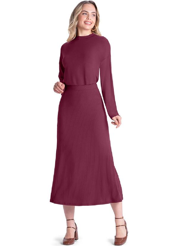 Rezzato - Blusão Gola Alta Amplo Feminino Roxo