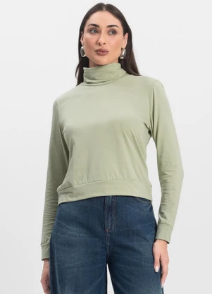 Select - Blusão Gola Alta Feminino Verde - SELECT