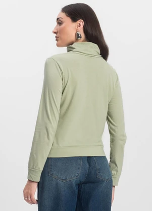 Select - Blusão Gola Alta Feminino Verde - SELECT