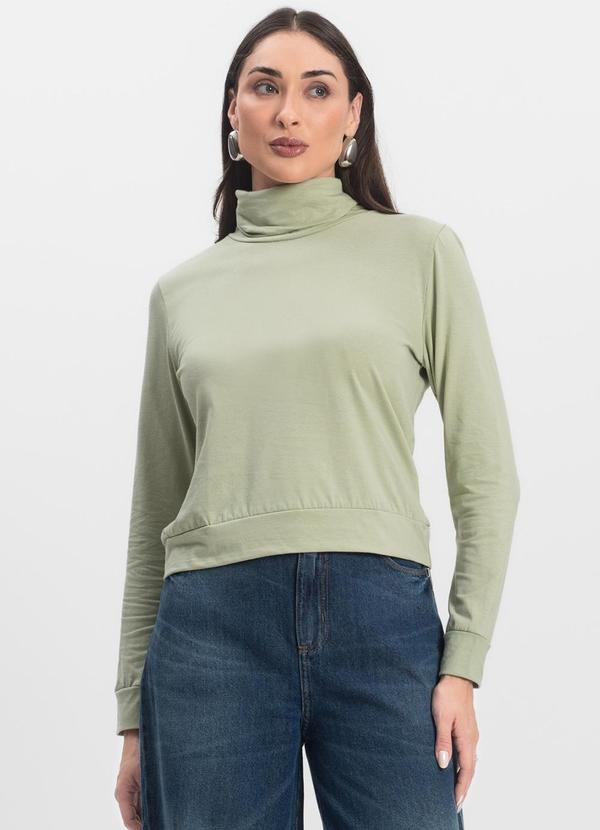 Select - Blusão Gola Alta Feminino Verde