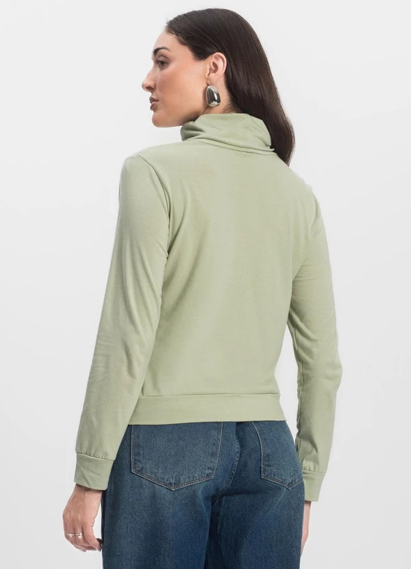 Select - Blusão Gola Alta Feminino Verde 2