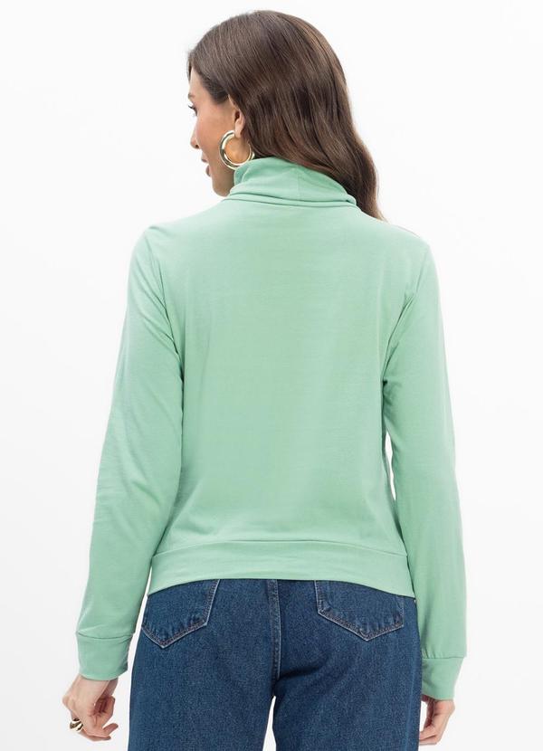 Infinita Cor - Blusão Gola Alta Feminino Verde 2