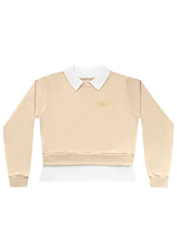 Angel - Blusão Moletom Bege 4