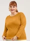 Cativa - Blusão Plus Size em Algodão Laranja - variação: Laranja