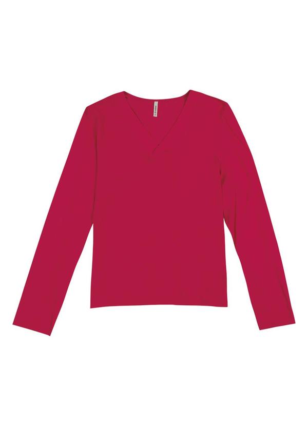 Habana - Busa Feminina com Decote em V Rosa