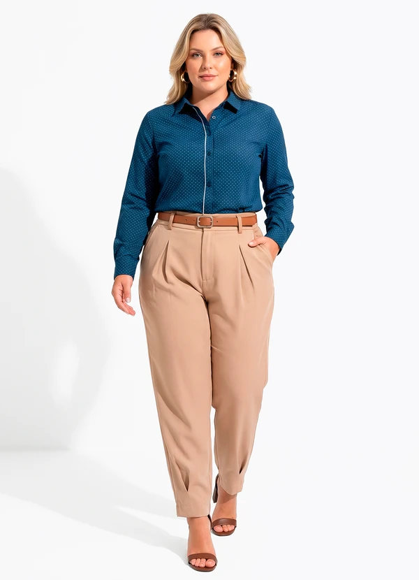 Quintess - Camisa Azul em Poliéster 7