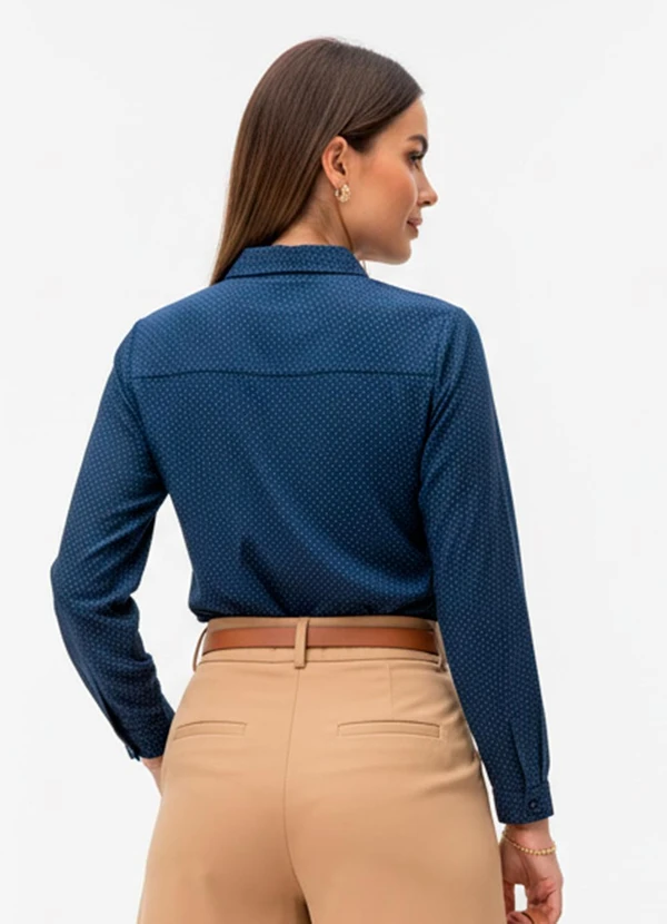 Quintess - Camisa Azul em Poliéster 6