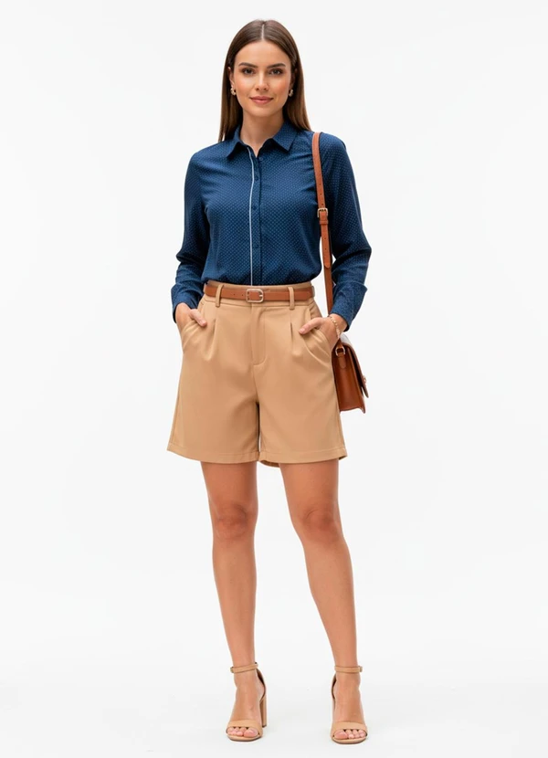 Quintess - Camisa Azul em Poliéster 3