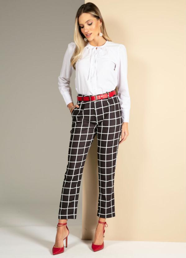 Quintess - Camisa Branca com Franzidos na Mangas 3