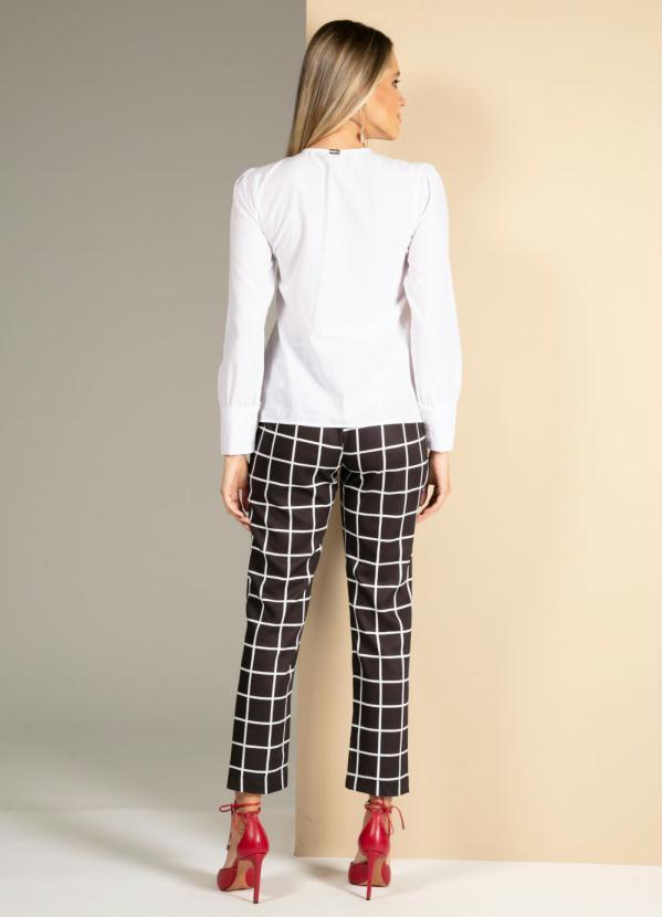 Quintess - Camisa Branca com Franzidos na Mangas 4