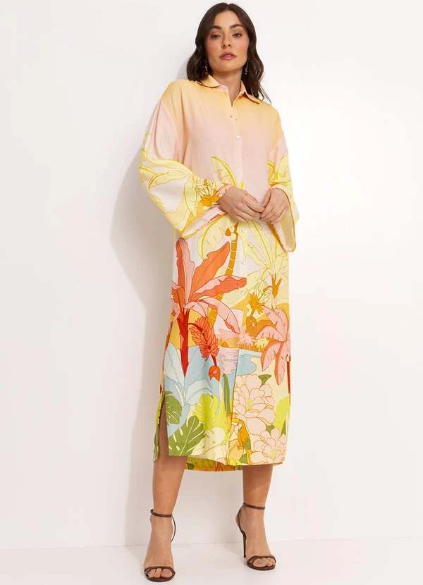 Farm - Camisa em Viscolinho Amarelo 4