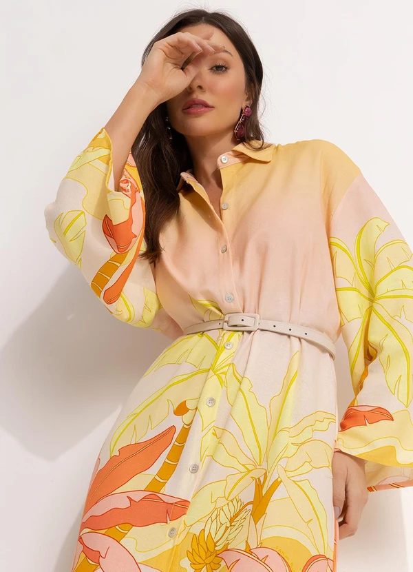 Farm - Camisa em Viscolinho Amarelo 7