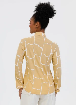 Habana - Camisa em Viscose Amarelo  - HABANA