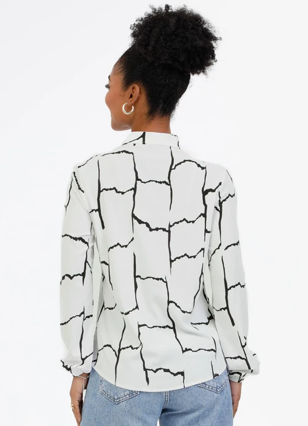 Camisa em Viscose Branco - HABANA